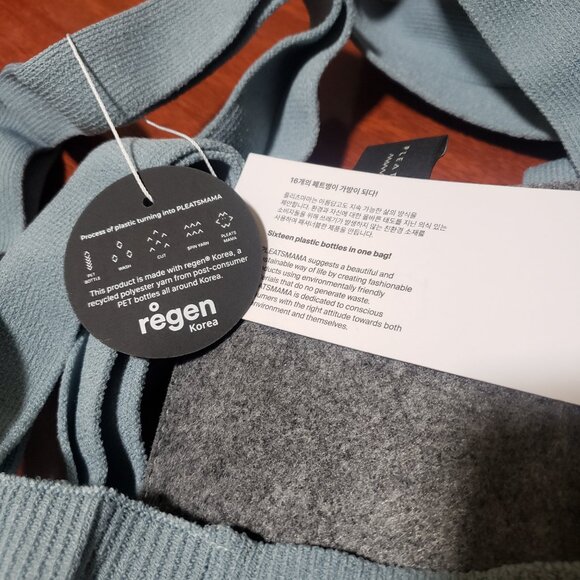 Pleats Mama 2Way Shopper Bag Navy - Picture 5 of 5